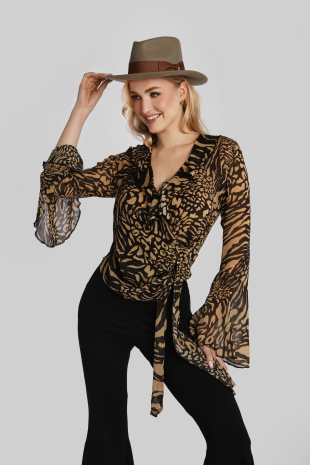 Shirt Freya - leopard print