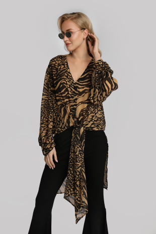 Shirt/coat Paloma - leopard print